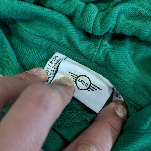 BMW Mini Cooper Limited Edition Richard Klein Green Hoodie Sz XL 688/1000  Super - Picture 4 of 10